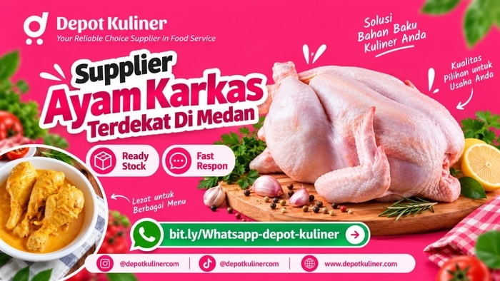 GRATIS ONGKIR AREA TERTENTU, WA: 0812-6524-4769, Supplier Ayam Karkas Terdekat Di Medan