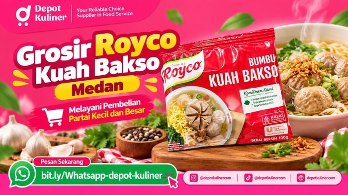 PENGIRIMAN CEPAT, WA: 0812-6524-4769, Grosir Royco Kuah Bakso Medan