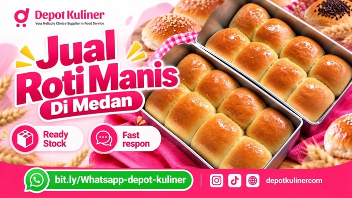 SIAP KIRIM HARI INI, WA: 0812-6524-4769, Jual Roti Manis Di Medan