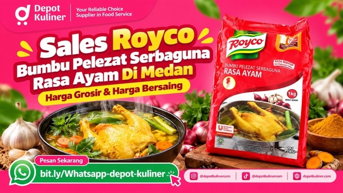 SIAP KIRIM HARI INI, WA: 0812-6524-4769, Sales Royco Bumbu Pelezat Serbaguna Rasa Ayam Di Medan