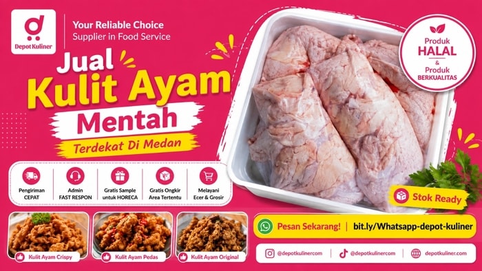 STOK SELALU READY, WA: 0812-6524-4769, Jual Kulit Ayam Mentah Terdekat Di Medan