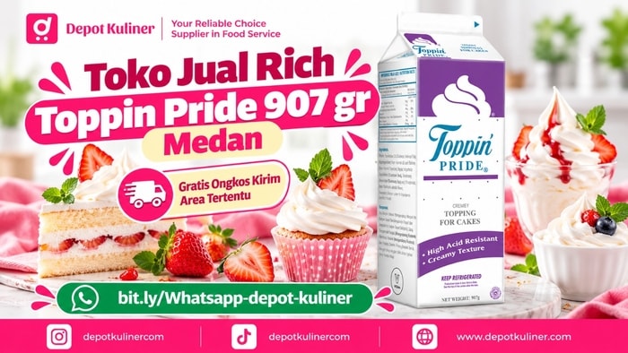 GRATIS ONGKIR AREA TERTENTU, WA: 0812-6524-4769, Toko Jual Rich Toppin Pride 907 gr Medan
