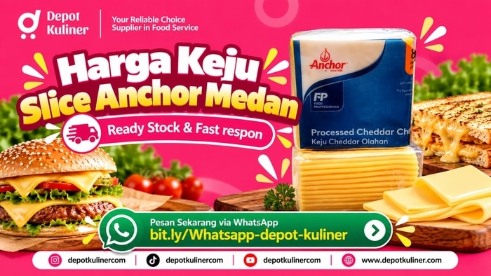 SIAP KIRIM HARI INI, WA: 0812-6524-4769, Harga Keju Slice Anchor Medan