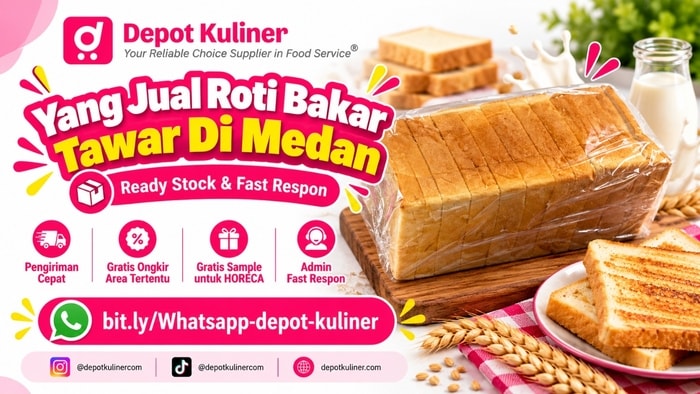 MELAYANI PAKET BESAR & KECIL, WA: 0812-6524-4769, Yang Jual Roti Bakar Tawar Di Medan