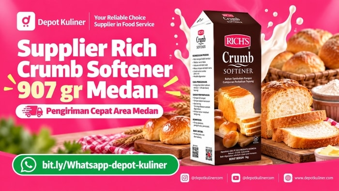 BEST SELLER, WA: 0812-6524-4769, Supplier Rich Crumb Softener 907 gr Medan