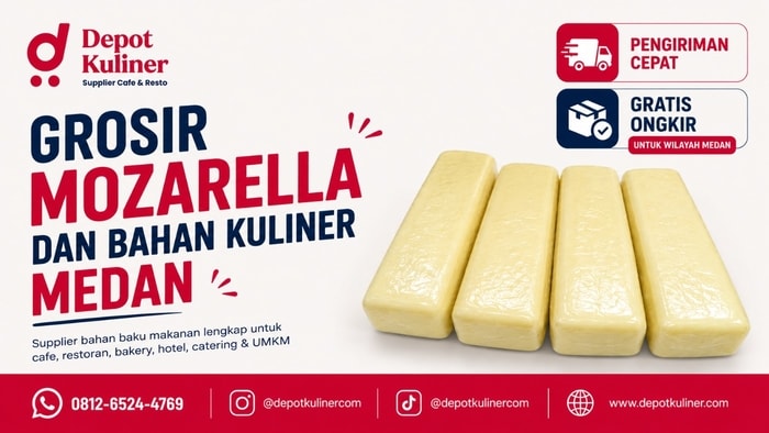 HARGA TERBAIK, WA: 0812-6524-4769 Grosir Mozarella Dan Bahan Kuliner Medan