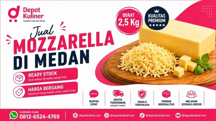 HARGA BERSAING, WA: 0812-6524-4769 Jual Mozzarella Di Medan