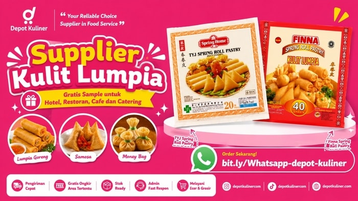 HARGA BERSAING, WA: 0812-6524-4769, Supplier Kulit Lumpia