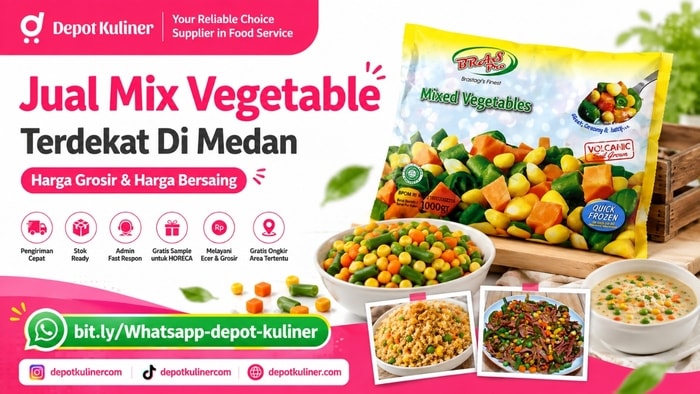 MELAYANI PAKET BESAR & KECIL, WA: 0812-6524-4769, Jual Mix Vegetable Terdekat Di Medan