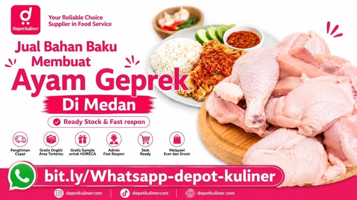 KUALITAS PREMIUM, WA: 0812-6524-4769, Jual Bahan Baku Membuat Ayam Geprek Di Medan