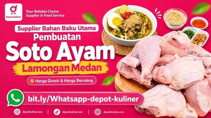 HARGA TERBAIK, WA: 0812-6524-4769, Supplier Bahan Baku Utama Pembuatan Soto Ayam Lamongan Medan