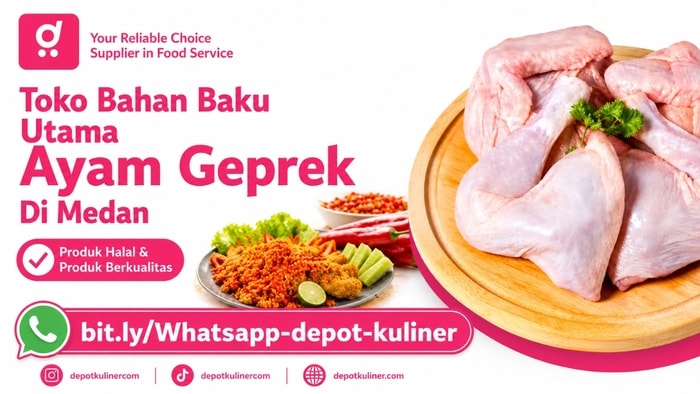 TERLARIS, WA: 0812-6524-4769, Toko Bahan Baku Utama Ayam Geprek Di Medan