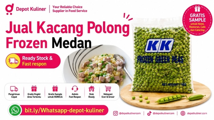 SUPPLIER TERPERCAYA, WA: 0812-6524-4769, Jual Kacang Polong Frozen Medan