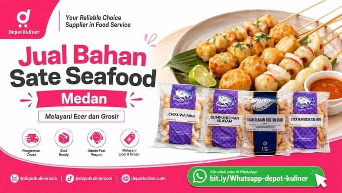 READY STOCK, WA: 0812-6524-4769, Jual Bahan Sate Seafood Supplier Makanan Beku Medan