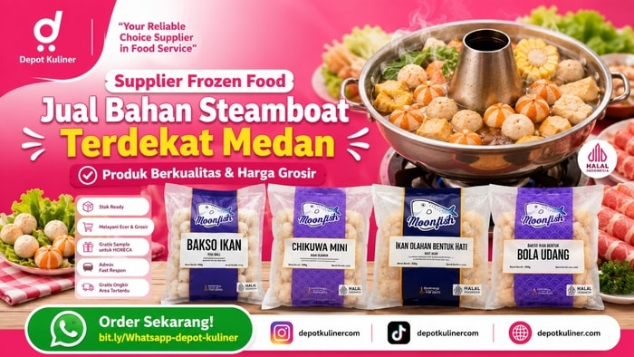 SUPER HEMAT, WA: 0812-6524-4769, Supplier Frozen Food Jual Bahan Steamboat Terdekat Medan