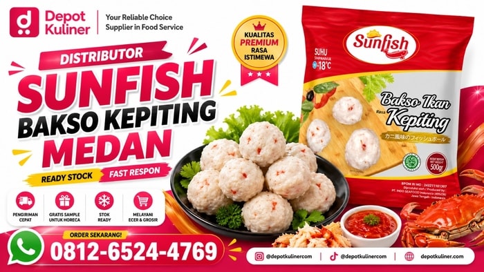 GRATIS ONGKIR, WA: 0812-6524-4769, Distributor Sunfish Bakso Kepiting Medan