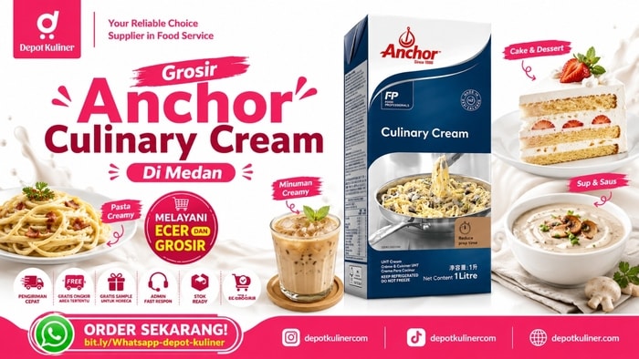SUPPLIER TERPERCAYA, WA: 0812-6524-4769, Grosir Anchor Culinary Cream Di Medan