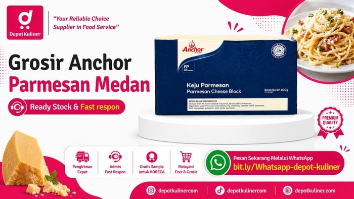 HARGA GROSIR, WA: 0812-6524-4769, Grosir Anchor Parmesan Medan