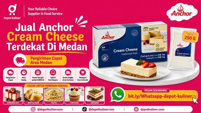 HARGA GROSIR, WA: 0812-6524-4769, Jual Anchor Cream Cheese Terdekat Di Medan
