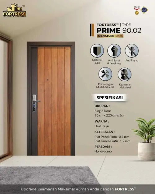 Pintu Motif Kayu Vertikal