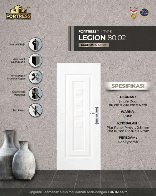 pintu baja 1 jutaan fortress legion 80.02 putih