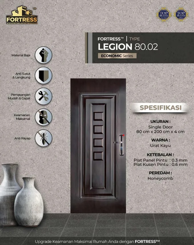 pintu baja fortress legion 80.02