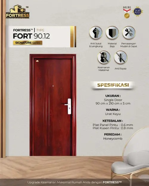 Pintu Warna Coklat Kayu