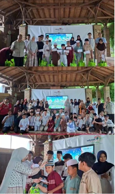 pembagian santunan dan paket lebaran