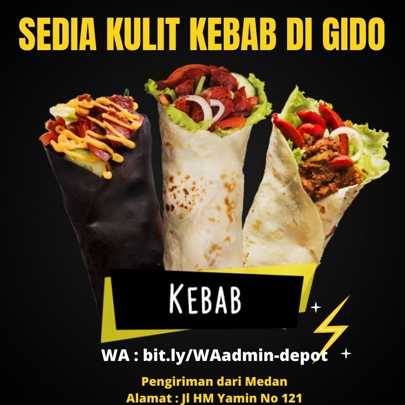 Sedia Kulit Kebab di Gido Pengiriman asal Medan